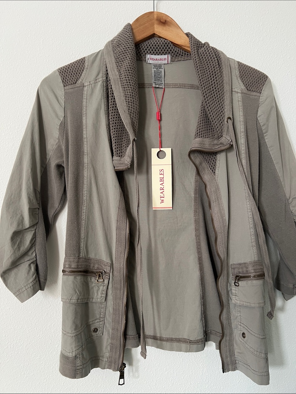 Wearables Women’s Utility Jacket in Olive Gray